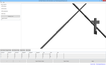 3d Path Planner with Animation screenshot