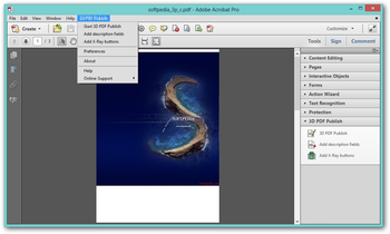 3D PDF Publish screenshot