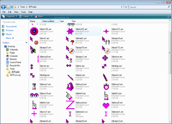 3D Purple Animated Cursors screenshot