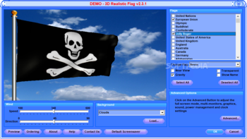 3D Realistic Flag Screen Saver screenshot 2