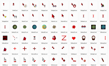 3D Red Animated Cursors screenshot