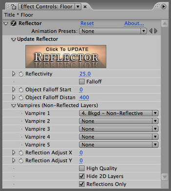 3D Reflector for After Effects screenshot