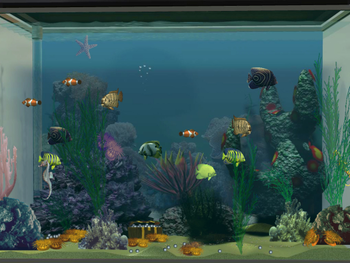 3D Salt Water Fish Tank screenshot