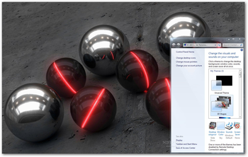 3D Shapes Windows Theme screenshot