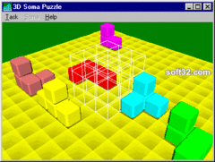 3D Soma Puzzle Freeware screenshot 2