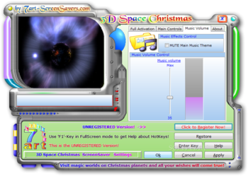 3D Space Christmas Screensaver screenshot 3