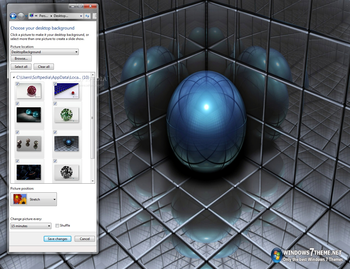 3D Sphere Windows 7 Theme screenshot