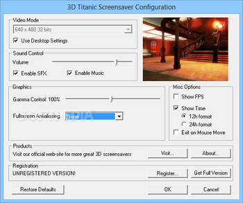 3D Titanic Screensaver screenshot 2