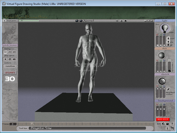 3D Virtual Figure Drawing Studio (Male) screenshot
