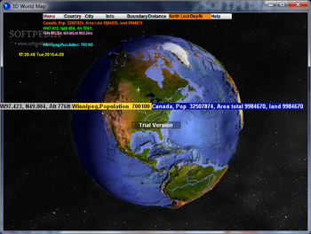3D World Map screenshot 2