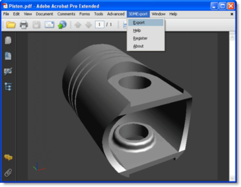 3DM Export for Acrobat screenshot
