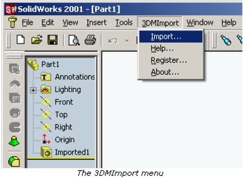 3DM Import for SolidWorks screenshot 2