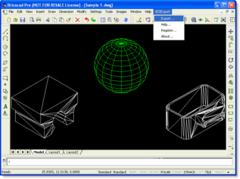 3DS Export for Bricscad screenshot