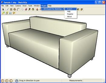 3DS Export for SketchUp screenshot