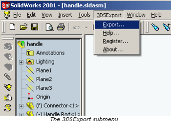 3DS Export for SolidWorks screenshot 2