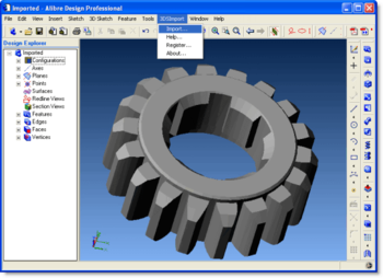 3DS Import for Alibre Design screenshot