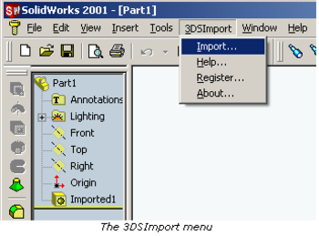 3DS Import for SolidWorks screenshot 2