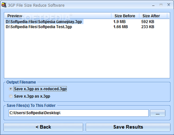 3GP File Size Reduce Software screenshot 2
