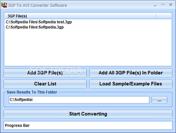 3GP To AVI Converter Software screenshot
