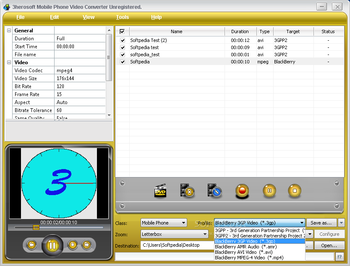 3herosoft Mobile Phone Video Converter screenshot 2