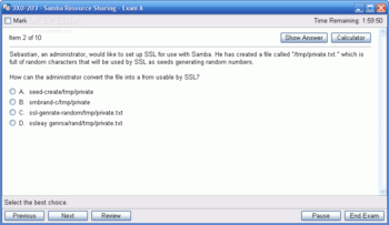 3X0-101 - Linux Installation and Configuration (Level 1) Practice Exam Questions screenshot 2