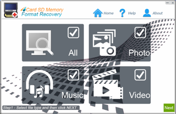 4Card SD Memory Format Recovery screenshot