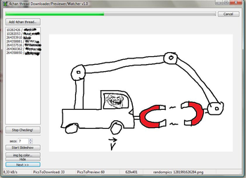 4chan thread Downloader/Previewer/Watcher screenshot 2