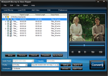 4Easysoft Blu-ray to Xbox Ripper screenshot