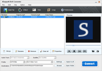 4Easysoft DivX Converter screenshot