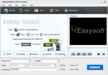 4Easysoft Mod to AVI Converter screenshot
