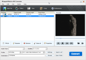 4Easysoft Mod to AVI Converter screenshot 2