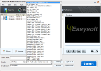 4Easysoft Mod to AVI Converter screenshot 3