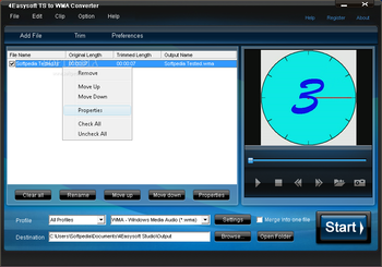 4Easysoft TS to WMA Converter screenshot