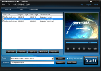 4Easysoft Video to MP3 Converter screenshot