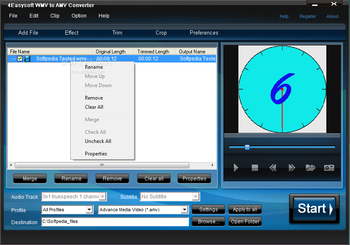 4Easysoft WMV to AMV Converter screenshot