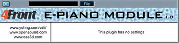 4Front E-Piano Module screenshot
