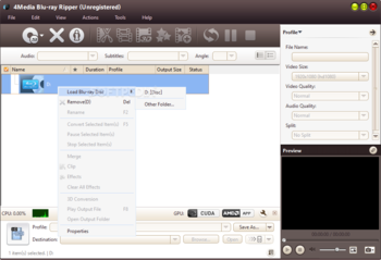 4Media Blu Ray Ripper screenshot
