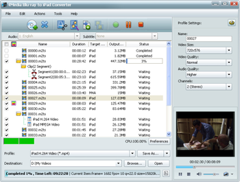 4Media Blu-ray to iPad Converter screenshot