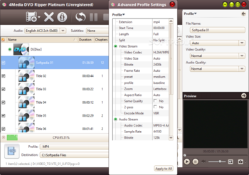 4Media DVD Ripper Platinum screenshot 4