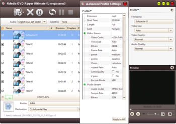 4Media DVD Ripper Ultimate screenshot 3