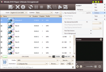 4Media DVD Ripper Ultimate screenshot 5