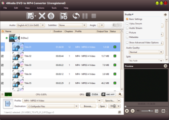 4Media DVD to MP4 Converter screenshot 3