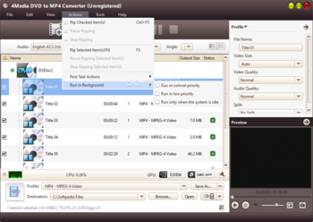 4Media DVD to MP4 Converter screenshot 5