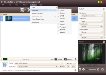 4Media FLV to MP4 Converter screenshot 6