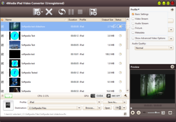 4Media iPad Video Converter screenshot 4