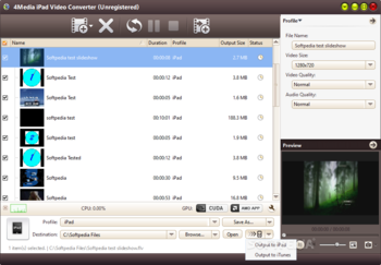 4Media iPad Video Converter screenshot 7