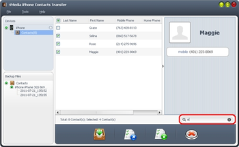 4Media iPhone Contacts Transfer screenshot 3