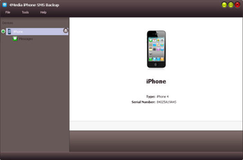 4Media iPhone SMS Backup screenshot