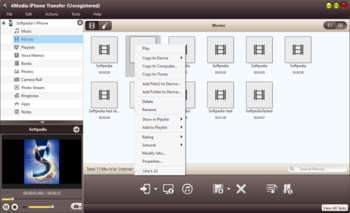 4Media iPhone Transfer screenshot 3
