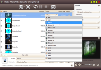 4Media iPhone Video Converter screenshot 2